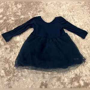 Ruffle Butts Navy Long Sleeve Dress